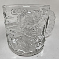 1995 Mcdonald's Two Faces Batman Forever DC Comics Clear Glass Cup Mug W4