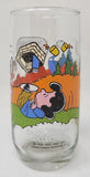 1980's Camp Snoopy Collection McDonald’s Drinking Glass Linus “No Picnic” W3