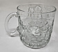 1995 McDonald's Batman Forever Riddler Glass Mug Cup Drinkware W4