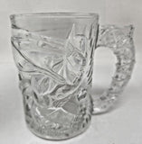 1995 McDonald's Batman Forever Glass Mug Cup Batman Glass W4