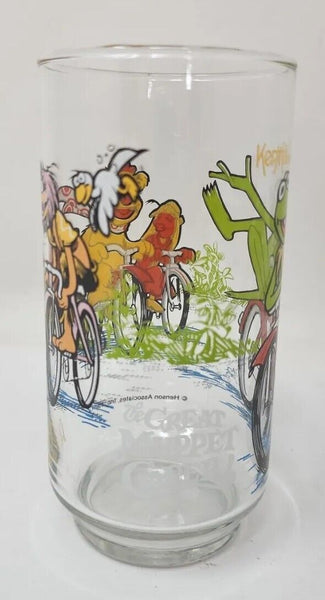 1981 McDonald's "The Great Muppet Caper" glasses featuring Kermit the Frog W4