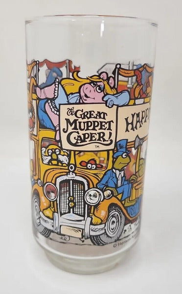 1981 McDonald's "The Great Muppet Caper" glasses featuring Happiness Hotel  W4