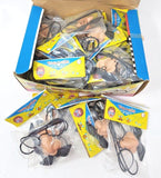1960's Display Box & 48 Dime Store Kids Plastic Disguise Sets NOS Glasses Nose