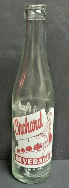 VTG 1978 Pop Soda Bottle 10 oz Orchard Beverages, Nashville, Ak Coca Cola B1-38