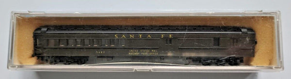 PMI N Scale Trains 8620 Coach ATSF US Mail Railway in Case Santa Fe 1482 U105-25