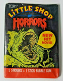 Vtg Little Shop of Horrors 1986 Topps Movie Trading Card One Pack Sealed  U36