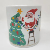 Vintage Avon Christmas Lights Mug Santa Tree Toys Reindeer  New in box U35