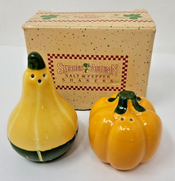 Vintage Avon Shades of  Autumn Salt & Pepper Shakers New in Box U96