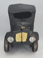 Vintage Cast Iron Model T Toy Coupe 5” Black/Gold, Unbranded U104