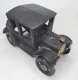 Vintage Cast Iron Model T Toy Coupe 5” Black/Gold, Unbranded U104