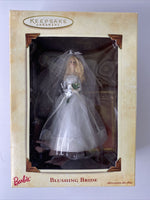 2002 Hallmark Barbie Blushing Bride Blonde Hair Ornament SKU U122
