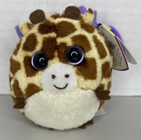 TY Beanie Ballz "Tippy" Giraffe Key Ring Plush Toy SKU BB22