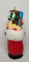 Vintage Santa Stocking Boot with Toys Christmas Candle 5" SKU H102