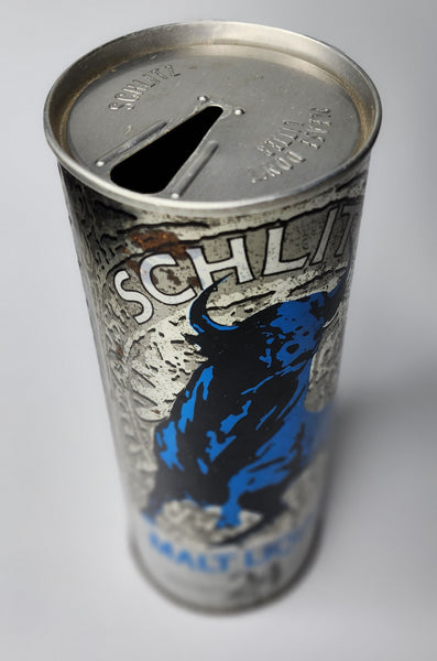 1970's Schlitz Malt Liquor "Bull" 24oz 3/4 Quart Schlitz Breweries Milwaukee, WI Empty Beer Can BC4-33