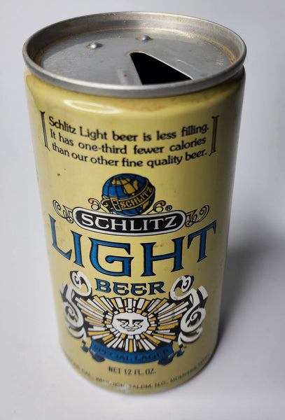 1970's Schlitz Light Beer 16oz Schlitz Breweries Milwaukee, WI Empty Beer Can BC4-37