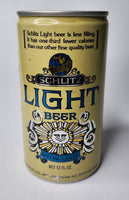 1970's Schlitz Light Beer 16oz Schlitz Breweries Milwaukee, WI Empty Beer Can BC4-37