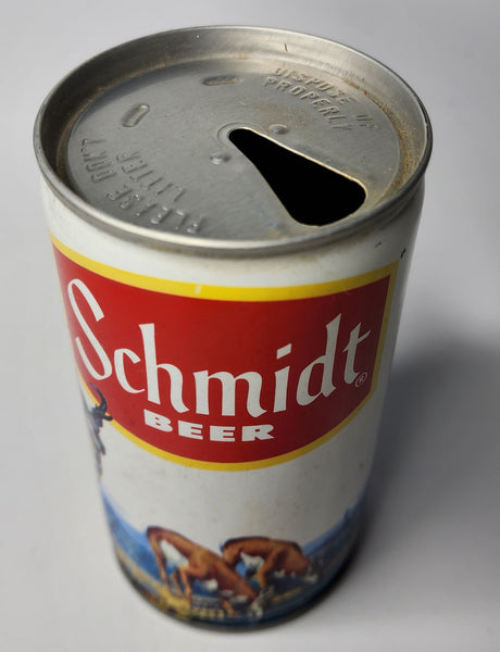 1970's Schmidt Beer 12oz "Antelope" G. Heileman Breweries Empty Beer Can BC4-41