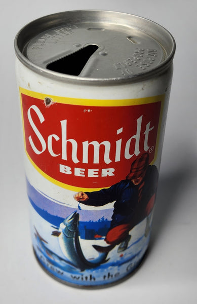 1970's Schmidt Beer 12oz "Winter Pike" G. Heileman Breweries Empty Beer Can BC4-45