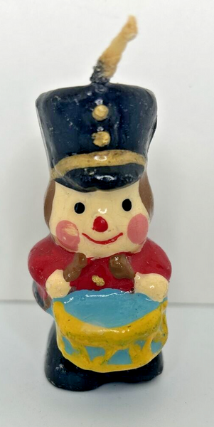 Vintage Christmas Toy Soldier Candle 2.5" SKU H240