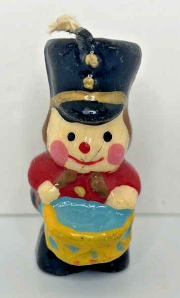 Vintage Christmas Toy Soldier Candle 2.5" SKU H235