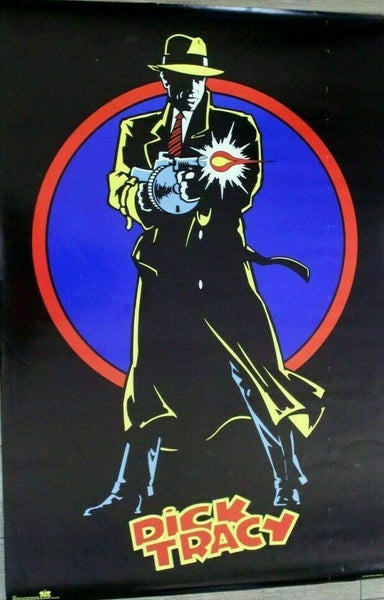 Vintage Dick Tracy Poster 1990 35X23 Walt Disney O.S.P. Original Sealed #1747