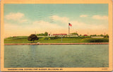 Panorma View Historic Front McHenry Baltimore MD Postcard PC167