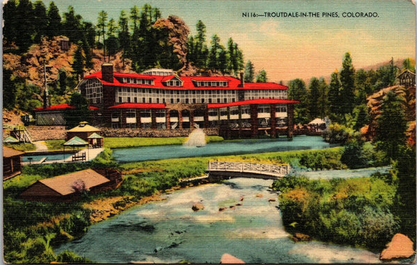 Troutdale in the Pines CO Postcard PC167