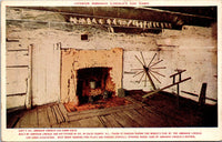 Interior Abraham Lincoln's Log Cabin Coles County IL Postcard PC15