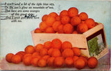 I Wish You Were Here With Me Oranges Postcard PC16