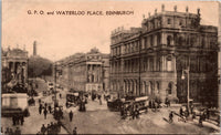 G.P.O. and Waterloo Place Edinburgh Scotland Postcard PC16