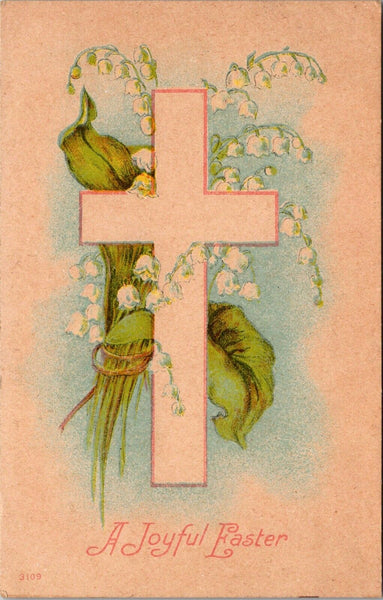 A Joyful Easter Cross Postcard PC113