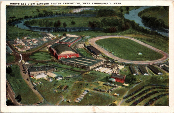 Bird's Eye View Easter States Exposition West Springfield MA Postcard PC203