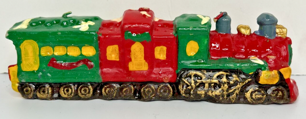 Vintage Christmas Holiday Toy Train Candle 8" x 2.5"  SKU H296