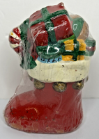 Vintage Santa Toy Boot Stocking Candle New in Packaging 5" SKU H277