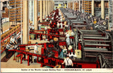 Section of World's Largest Bottling Plant Anheuser Busch STL MO Postcard PC195