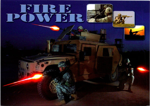 Fire Power US Military Postcard PC95
