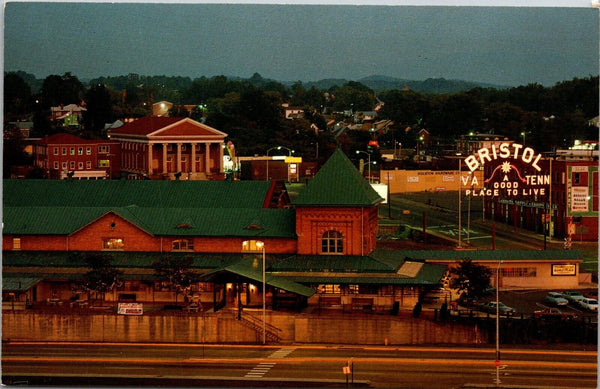 Trainstation Marketplace After Renovation Downtown Bristol VA Posstcard PC89