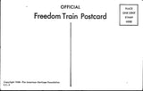 Our American Heritage The Freedom Pledge Freedom Train Postcard PC155