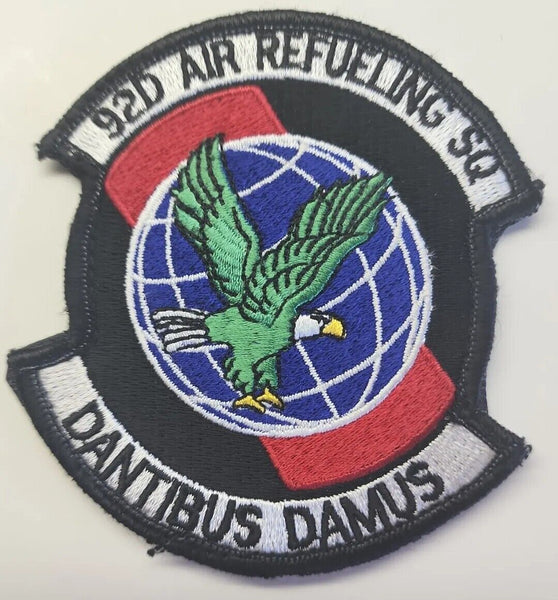 VTG USAF Military 92D Air Refueling SQ Dantibus Damus Patch 3.75"x 3.5" PB156