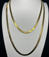 Premier Designs Jewelry Gold Tone Herringbone Chain Necklaces Set SKU PD95