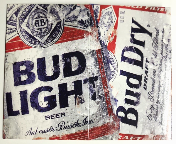 1993 Anheuser Busch Brewery Promo Tavern Tabletop Sign Bud Dry 6" x 5" PB58