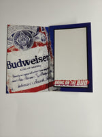 1993 Anheuser Busch Brewery Promo Tavern Tabletop Sign Bud Dry 6" x 5" PB58