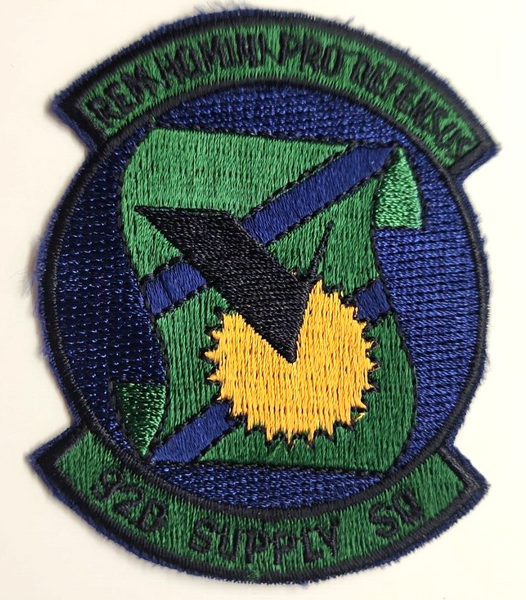 VTG USAF Military 92D Supply SQ.  Patch 3."x 2.5" Excellence PB190