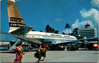 New Intercontinental Golden Fan Jet Honolulu HI Postcard PC40