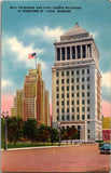 Bell Telephone and Civil Courts Buildings in Downtown St. Louis MO Postcard PC37