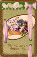 My Easter Greetings Embossed Postcard PC39