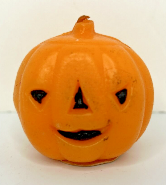 Vintage Gurley Halloween Jack-O-Lantern Candle 2" SKU H308