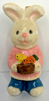 Vintage Easter Springtime Bunny Candle 5" SKU H329