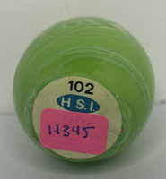 Vintage HSI Green Swirl Easter Egg Candle 2.5" SKU H345