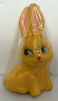 Vintage Rainbow Candle Easter Bunny Spring Candle New in Packaging 4" SKU H322